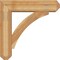Ekena Millwork Thorton Craftsman Rough Sawn Bracket w/ Offset Brace, Western Red Cedar, 8"W x 32"D x 32"H BKT0806X32X32THR04RWR - alternate 3